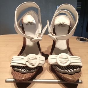 Shiekh White Stilettos Size 7.5